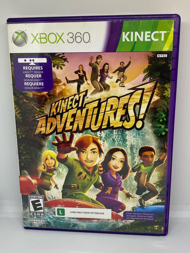 Jogo Kinect Adventures Xbox 360 Original Midia Fisica