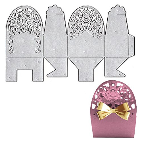 3d Gift Box Dies For Card Making, Flower Hollow Candy B...