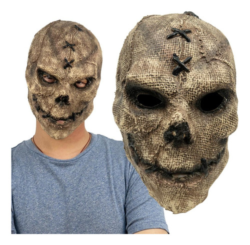 Casco De Látex Horror Face Cover Skeleton, Accesorios Para C