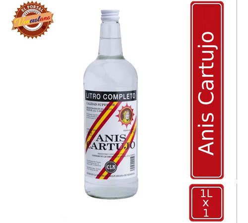 Anís Cartujo Venezolano 1000 Ml - mL a $46