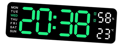 Reloj De Escritorio Reloj De Pared Digital Brillo Blanca.