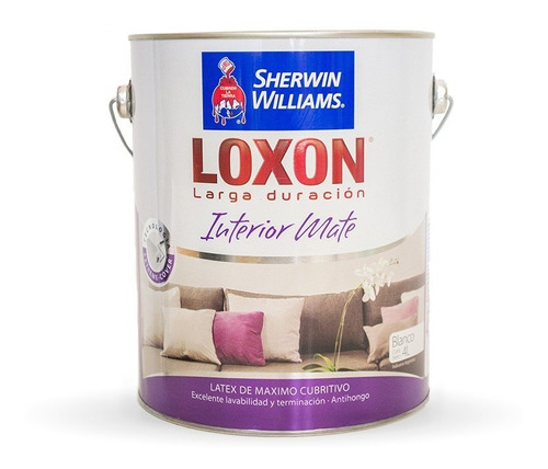 Pintura Latex Loxon Interior Mate Sherwin W 4 Lts - Mafer