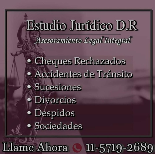 Abogado. Sucesiones. Laboral. Sociedades. Accidentes