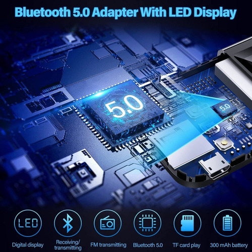 Imagen 8 de 9 de Transmisor Receptor Bluetooth 5.0 Tv Pc Tablet Parlante Auto