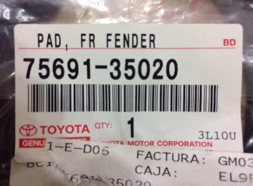 Goma Almohadilla De Buches Delant. Toyota 4runner Original