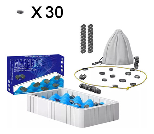 Conjunto De 30 Peças De Damas Magnéticas Infantis