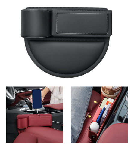 Seat Organizer Filler Leather Filler Conductor Negro