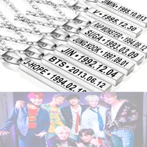 Comprar Collar Bts Chicos Bangtan Jimin V Jung Kook Rap Jin Suga
