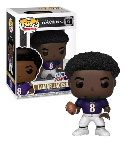 Funko Pop Lamar Jackson 120 Ravens Football 100th Nfl