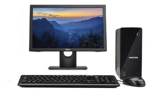 Cpu Positivo Intel Dual Core 4gb Hd 120gb Ssd + Monitor Dell