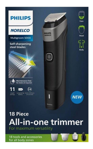 Philips Multigoom Serie 5000 13 En 1 Usb 5920/49 Casi Nueva Negro (Usado)