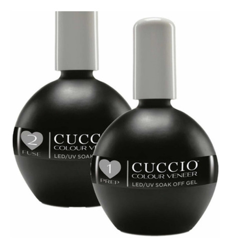 Passo #1 Prep 75ml Cuccio+passo #2 Fuse Cuccio 75ml Unhas 