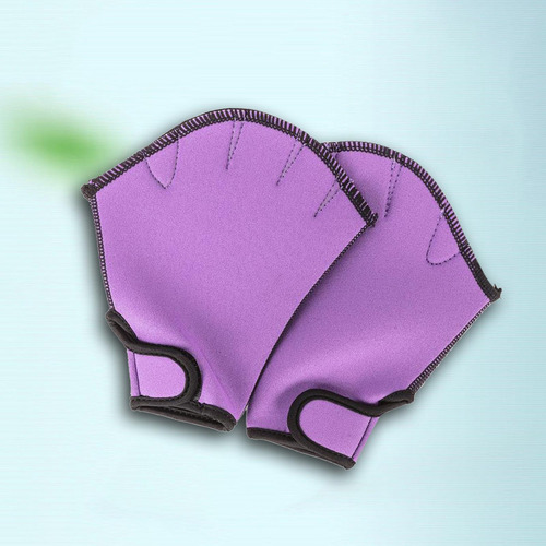 Guantes De Natación De Entrenamiento De Ajuste Morado L