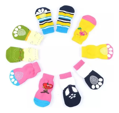 Medias Anti Deslizantes Para Mascotas Perros Y Gatos T&h