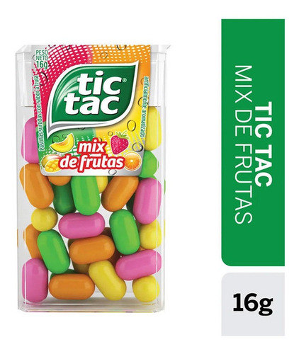 Caramelos Tic Tac Pastillas Mix De Frutas Estuche X 192 Gr