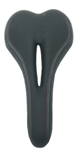 Imagem 5 de 9 de Selim Speed Velo Senso Miles Vazado 270x130mm Bike - Preto