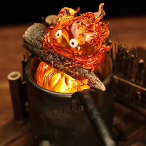 2025 B Luz Nocturna Calcifer De Llama 3d De Halloween