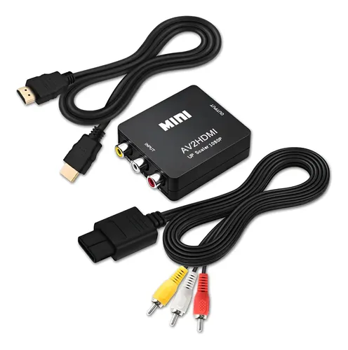 Cable AV Para TV - Euroconector RGB De 1,8 Metros, Compatible Con Consolas N64 Y NGC