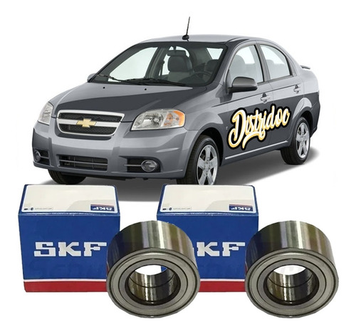 Kit Rulemanes X2 Skf Delanteros Chevrolet Aveo Spark