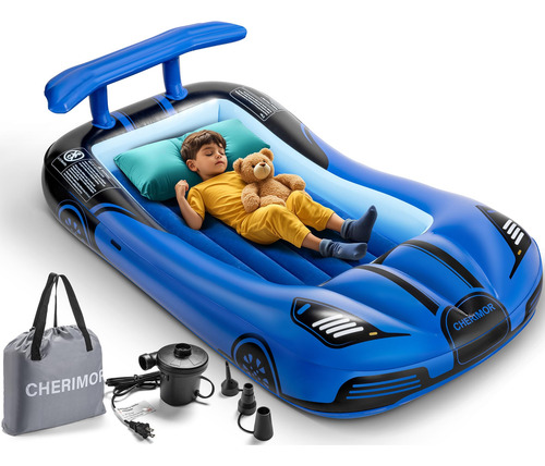 Cama De Viaje Inflable Para Niños Con Protectores De