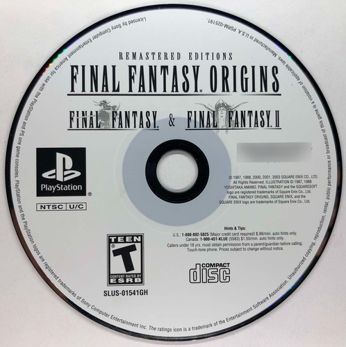 Final Fantasy Origins I & Ii 2003 Ps1 Playstation Retromx (Usado)