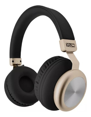 Auricular Bluetooth Vintage Style Gtc Hsg-178 Negro Y Bronce