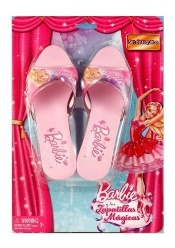 Imagen 1 de 3 de Barbie Zapatitos Taquitos Pink 153 Princesa Magicos Nena Edu