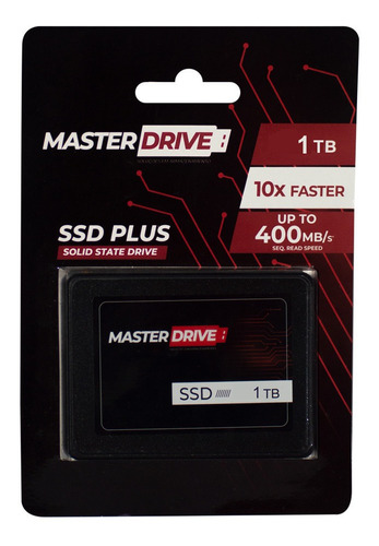 Ssd Disco Solido Master Drive 1tb 10x Mais Rápido Cor Preto