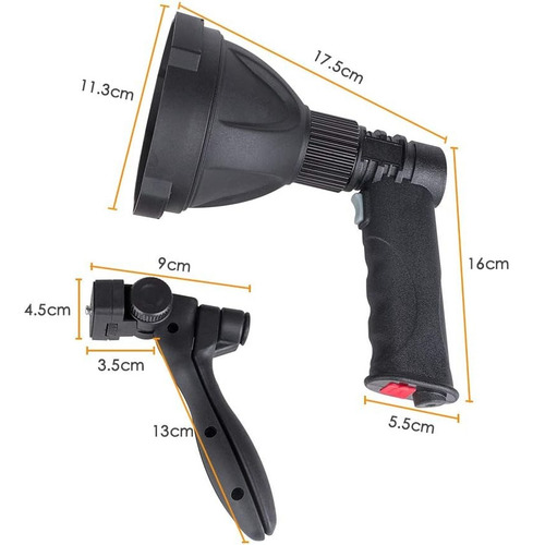 Foco Faro Led Recargable Tipo Mulita Caza Pesca Potente Zow®