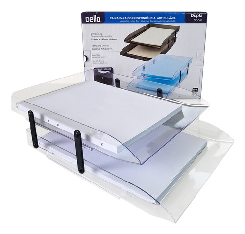 Caixa Correspondência Articulável Dupla Cristal Dello