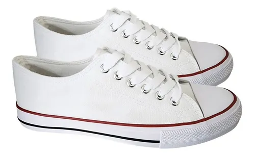 Zapatilla Hombre Urbana De lona Casual - Blanco - 7090 +1