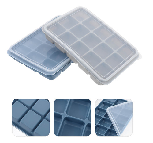 Bandeja De Hielo De Silicona Para Moldes Para Cubitos De Hie