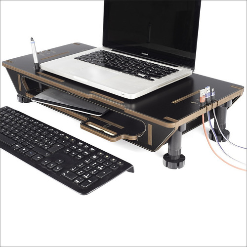 Eleva Monitor Regulable Pc-notebook Con Porta Celu-estante