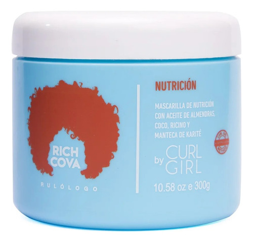 Curl Girl Mascarilla De Nutricion Rich Cova  X 300 Grs 