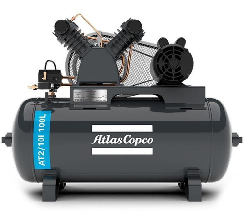 Compressor De Ar 10 Pés 2 Hp 100 L Monofásico Atlas Copco