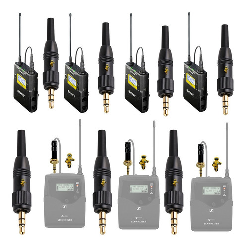 Imagem 2 de 10 de 15 X Plug P2 Estereo P/ Bodypack Sony Sennheiser C/ Rosca