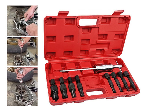 Kit Extrator De Rolamento Interno Com Marreta Dinâmica 9peca