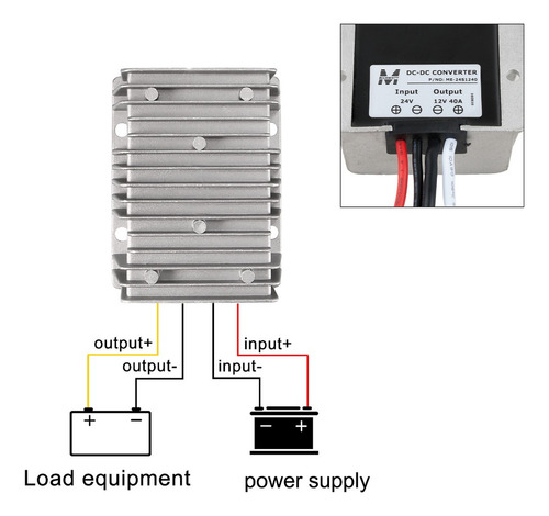 Convertidor De Voltaje Regulador Dc 24v A 12v 40a 480w