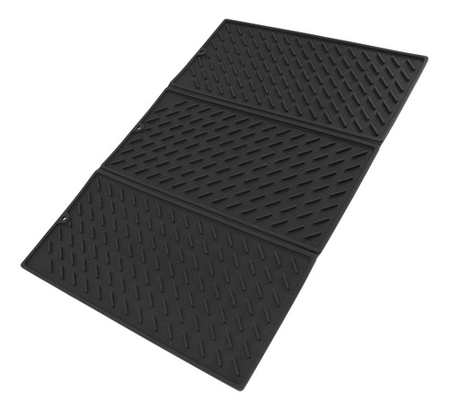 Alfombrilla De Silicona Para Secar Platos De 3 Pliegues, Ple
