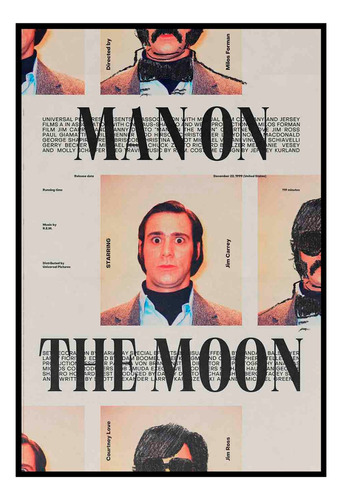 Cuadro Premium Poster 33x48cm Man On The Moon Jim Carrey