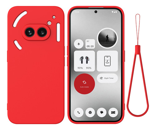 Funda De Silicona Para Nothing Phone 2a Plus 3a Pro Cmf Phone 1, Cordón De Lujo Al Tacto De La Piel, Ultrafina Y Suave, Anticaída