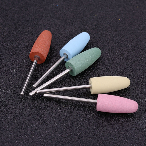 5 Brocas De Pulido De Silicona Para Uñas.