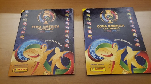 Lote 2 Álbumes Figuritas Fútbol Copa América Usa 2016 Messi