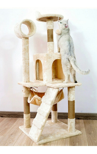 Imagen 3 de 10 de Torre Rascador Casa Torre Animales Para Gatos Grande--abc