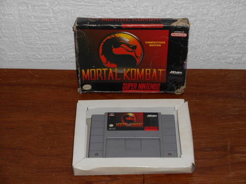 Mortal Kombat Super Nintendo En Caja