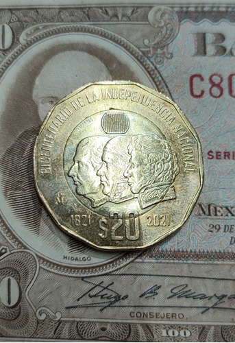 Moneda Conmemorativa Del Bicentenario De La Independencia 