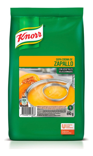 Sopa Crema Zapallo 690 G Rinde 10 Litros