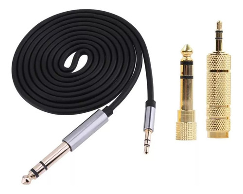 Cable De Sonido Estéreo De 1,5 M, 3,5 Mm, 1/8 A 6,35 Mm 1/4