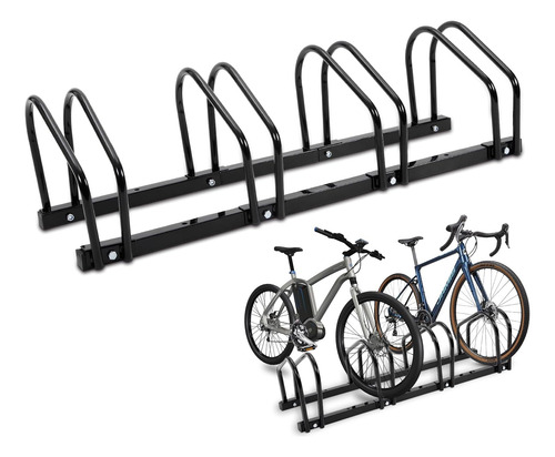 Bicicletero Soporte Portabicicletas Acero Para 4 Bicicletas