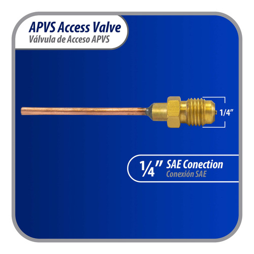 Appli Parts Válvula De Acceso De 1/4 Sae X 1/8 Pulg Od X Con